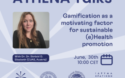 30/06/2023: Διάλεξη “Gamification as a motivating factor for sustainable (e)Health promotion” της Dr. Daniela Elisabeth Ströckl (Carinthia University of Applied Sciences, Austria)