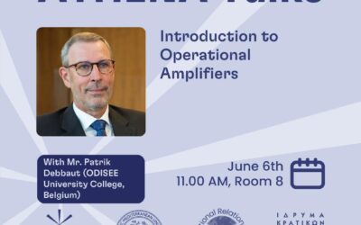 06/06/2023: Διάλεξη “An introduction to operational amplifiers” του Dr. Patrik Debbaut (Odisee University of Applied Sciences, Belgium)