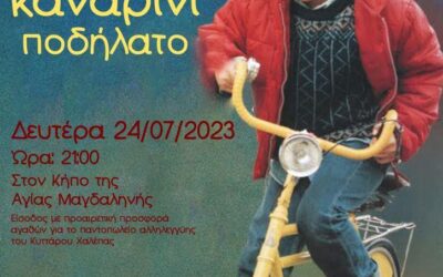 24/07/2023: Σινεμά κάτω από τα άστρα από το “Κύτταρο Χαλέπας”