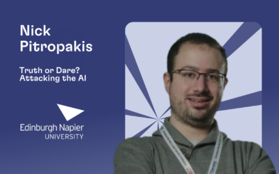 08/12/2023: Διάλεξη “Truth or Dare: Attacking the AI” του Dr. Nick Pitropakis (Edinburgh Napier University, United Kingdom)