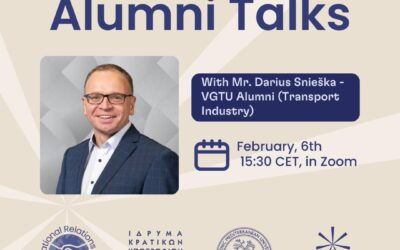 06/02/2024: Ομιλία “Transport Industry” του Mr. Darius Snieska (Alumni of Vilnius Gediminas Technical University, Lithuania)
