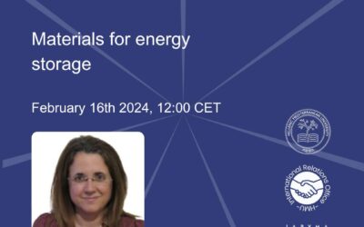 16/02/2024: Διάλεξη “Materials for Energy Storage” της Prof. Dimitra Vernardou (Hellenic Mediterranean University, Greece)