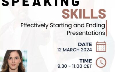 12/03/2024: Διάλεξη “Public Speaking Skills – Effectively Starting and Ending Presentations” της Senior Lecturer Dr. Mia Cirkveni (University of Osijek, Croatia)