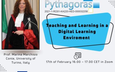 17/02/2025: Διάλεξη “Teaching and Learning in a Digital Learning Environment” της Prof. Marina Marchisio Conte (University of Torino, Italy)